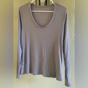 a new day Women's Soft Lt Purple Long Sleeve Top